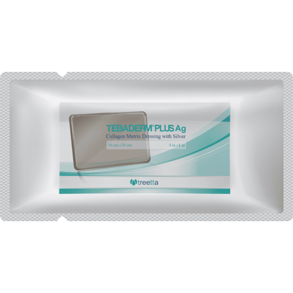 طبادرم پلاس نقره | پانسمان ماتریکس کلاژن حاوی نقره-10در20