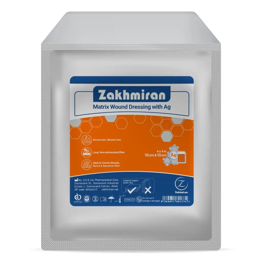 پانسمان ماتریکس زخم نقره زخمیران
