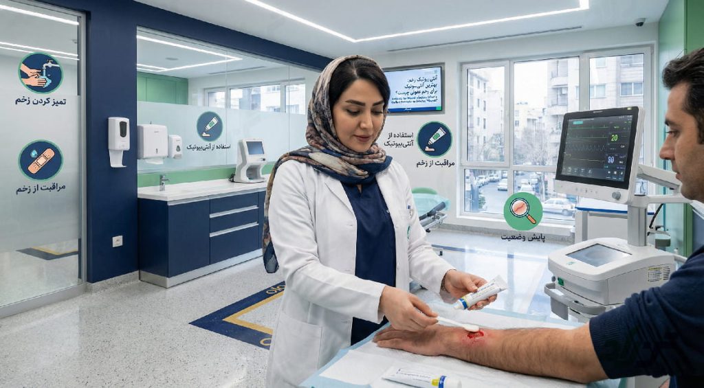 آنتی بیوتیک زخم