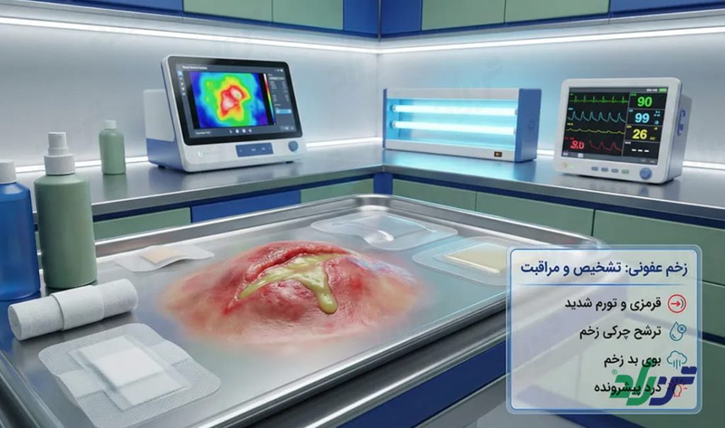 تشخیص و مراقبت از زخم عفونی