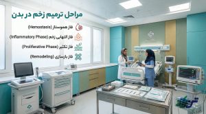 مراحل ترمیم زخم - 4 مرحله اصلی ترمیم زخم