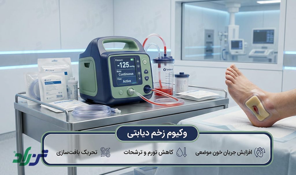 وکیوم زخم دیابتی- وکیوم تراپی زخم پای دیابتی - وکیوم زخم پای دیابتی